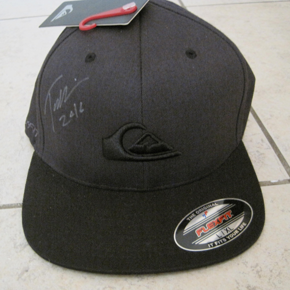QUIKSILVER BLACK HAT SIGNED BY SNOWBOARDER L / XL - Picture 2 of 6